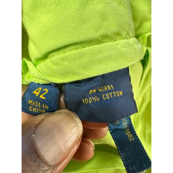 Ralph Lauren Polo Men's lime, green Shorts Pima Cotton size 42 Straight Fit - Picture 6 of 7